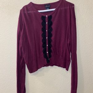 Torrid maroon/plum sweater
